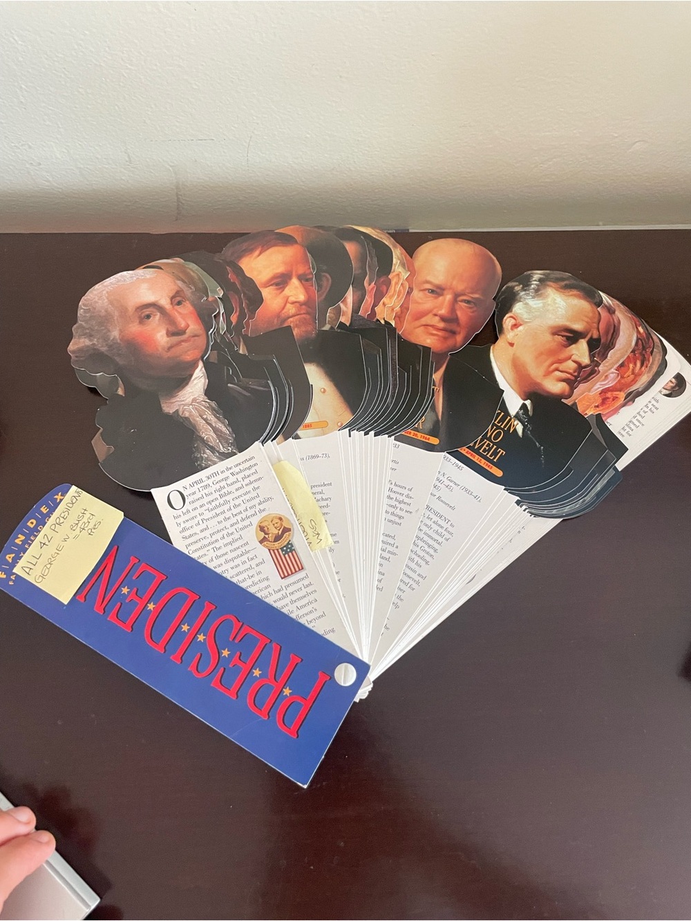 Presidents Pocket Reference Fan - Blue